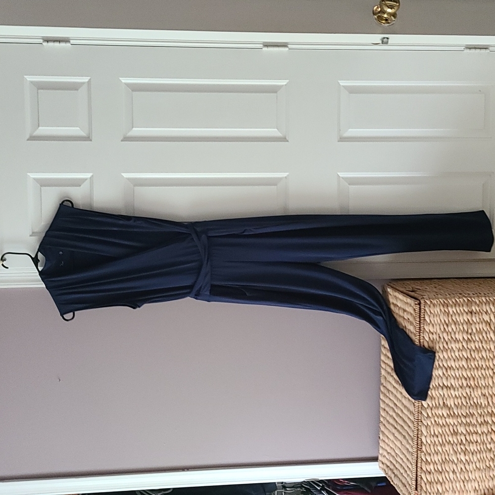 Wrap style jumsuit with pockets